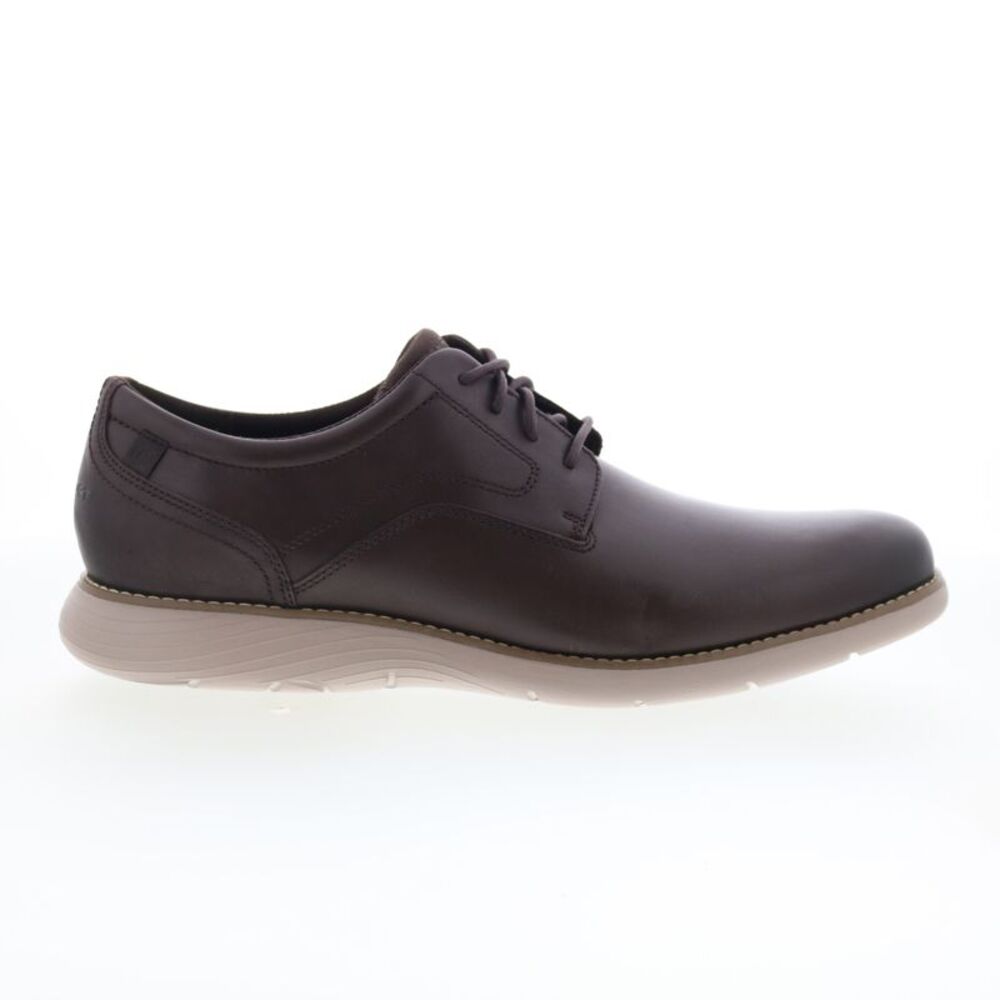 Rockport Mens Garett Plain Toe Brown Shoes (NWT)
